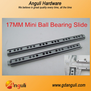 New! 17mm Mini Single Extension Ball Bearing Slide