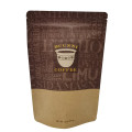 Naturalna torba na kawę z zamkiem błyskawicznym do pakowania pożywienia