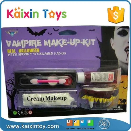 Halloween false teeth blood vampire makeup