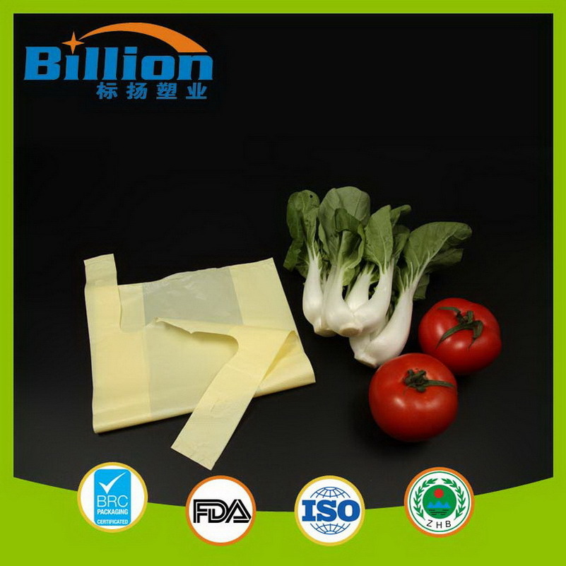 Yellow Poly Tube Bags with Gusset Grocery Bags Manufacturing