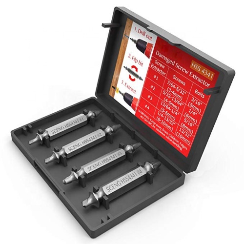 Stripped Damaged Screw Extractor Set by Essential Tools