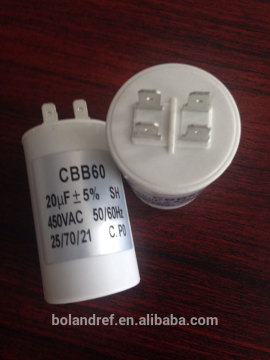 Capacitor CBB60 for motor run applications