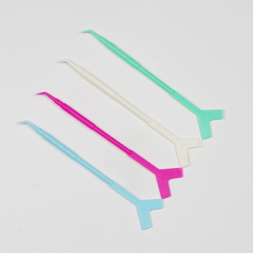 Reusable Plastic Eyelash Perming and Lifting Tools: Y-Shape Comb, Lash Curler, Mascara Thin Brush