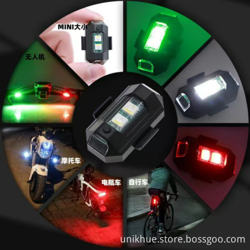 Wireless LED Flash Position Light for Motorcycles, Airplanes, and Helicopters