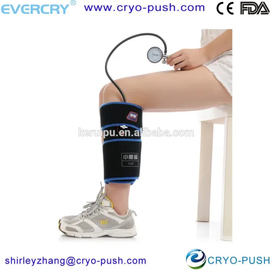 Hot and cold compression calf wrap therapy unit for injuries