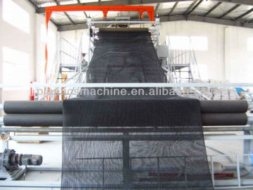 Plastic drainage net machine, plastic net making machine