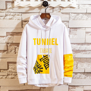 Custom polyester cotton hooded sweatshirt