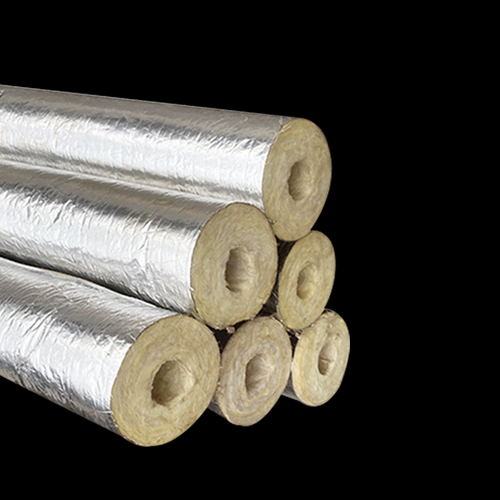 aluminum foil rock wool insulation pipe