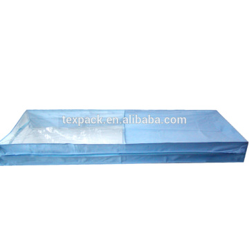 Hand sewing plastic gusseted mattress bags with zipper from Guangzhou