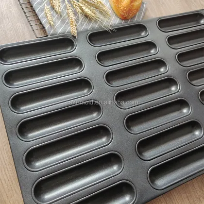 Non-Stick Alu-Steel Finger Baguette Bread Moulds & Baking Trays Manufacturer