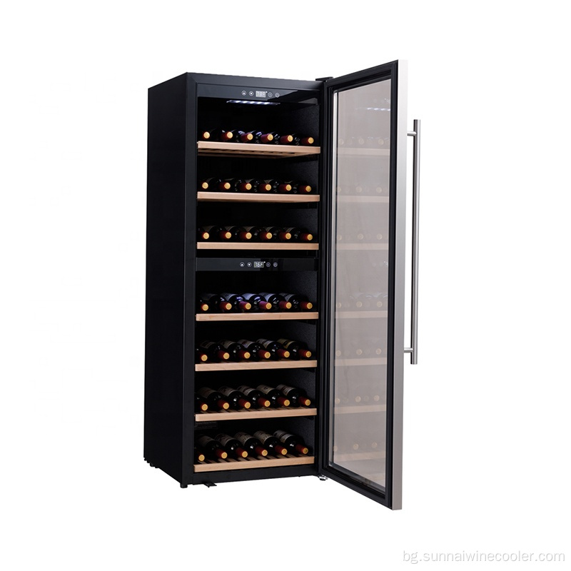 Гореща продажба Свободно стройно висок тънък хладилник за вино