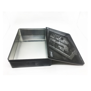 Large rectangular tinplate box customization