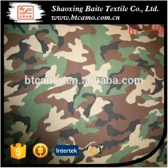 TC 65/35 Ripstop camouflage fabric in Shaoxing city