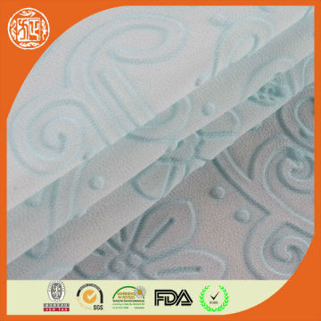 New design Elegant Women dress polyester embossed fabric