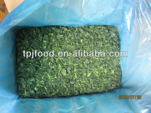 IQF frozen spinach cut - fresh leaves