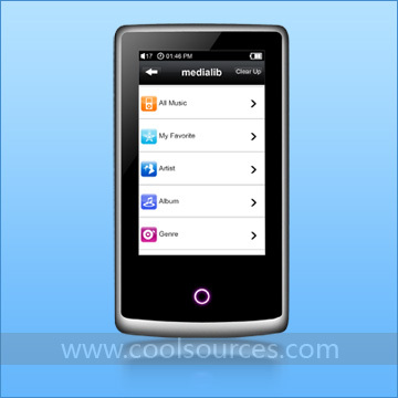 Touch Screen MP4 player