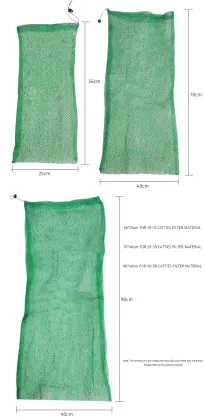 Koi fish pond filter material large mesh bag