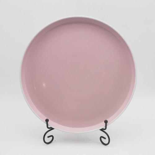 Modern Minimalist Stil Pembe Stoneware Yemek Takımı Setleri, Antika Stoneware Yemek Takımı