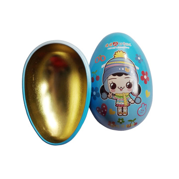 Tin Easter Egg Christmas Presents Egg Cans