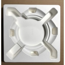 Biodegradable high-end molded pulp paper packaging tray