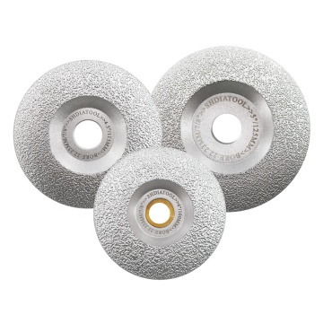 Ruota a diamante brasata a vuoto da 4/4,5/5 pollici per marmo, granito, piastrelle in ceramica