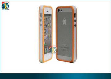 High Quality 2tone Clor Bumper For Iphone 5 Bumper Case With Metal Button Oem