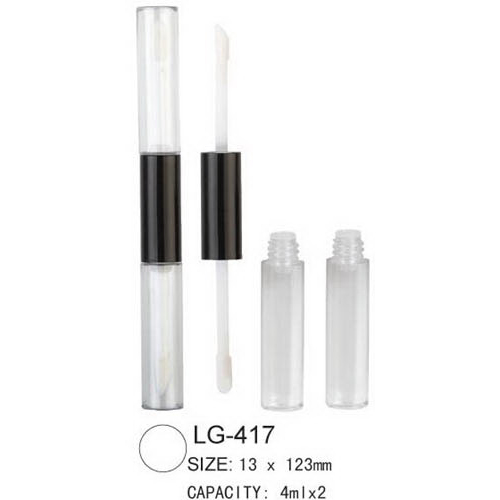 Cabeças de Dual Lip Gloss caso LG-417