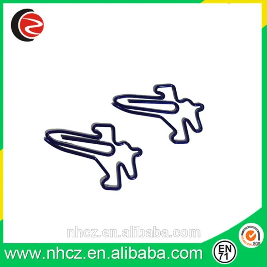 Shiny Blue Hunt Gun Shaped Paper Clips