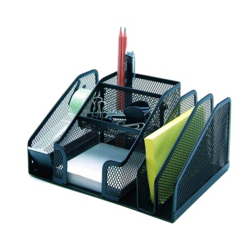 Hot Sale Custom Logo Metal Mesh Pen Holder Organizer
