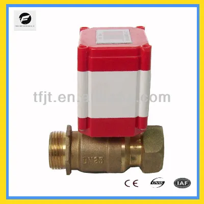 IC smart Electric Actuator HAVC 2 way Brass 1/2\" BSP Warm valve with IC Card