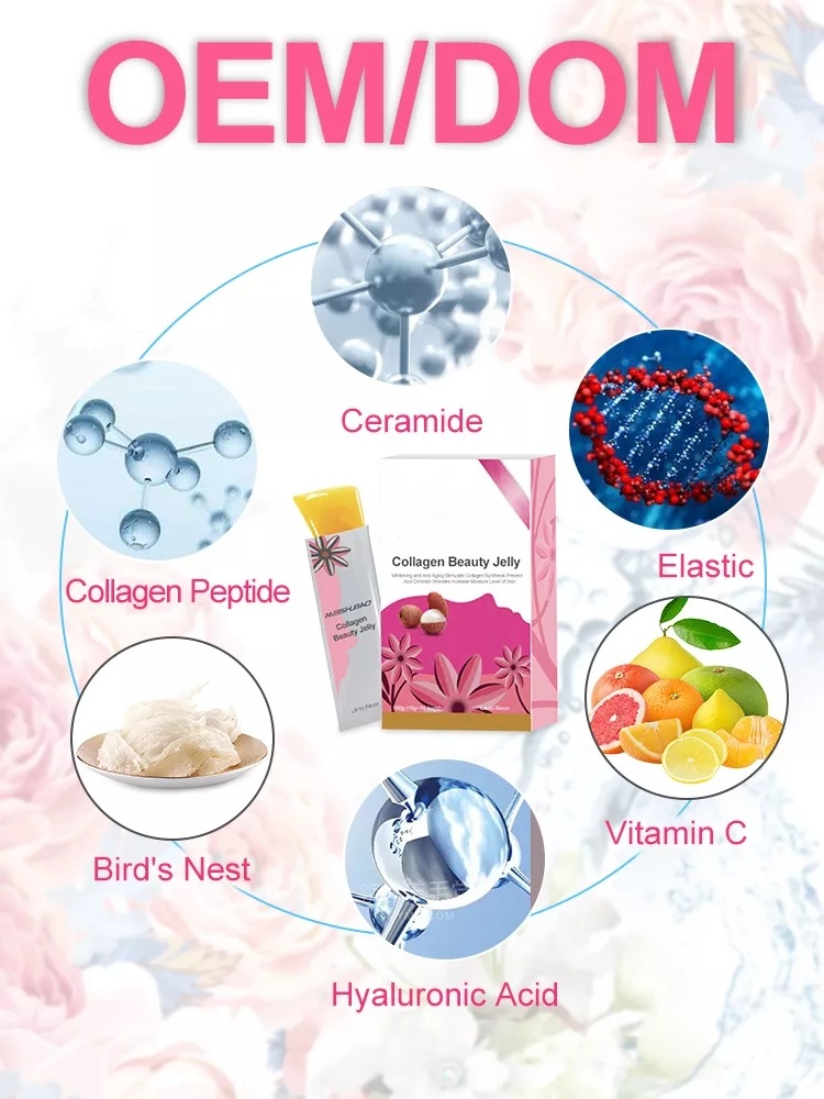 OEM/ODM Hot Sell Collagen Bird's Nest Diet Supplement Skin Whitening Beauty Cubilose Collagen Peptite Jelly