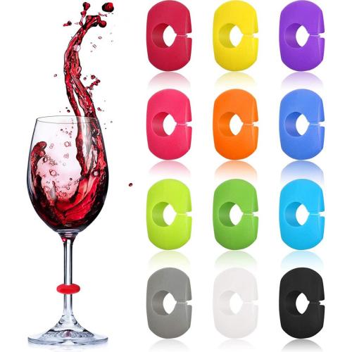 New Personalized Silicone Wine Glass Labels