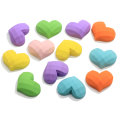 100 Uds corazones de resina Flatback Sweet Girl resina Flatback Kawaii Cabochon Scrapbooking Accesorios Decoración