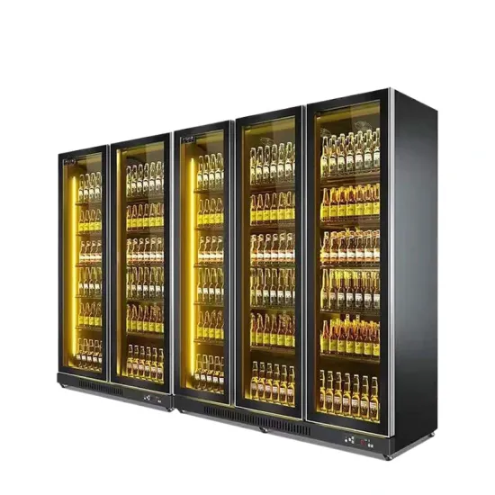 Vitrine Beverage Display Fridge Glass Door Refrigerators Upright Showcase Commercial Supermarket Refrigeration Equipment