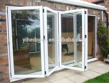 Aluminium frame glass interior folding doors