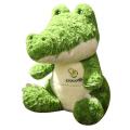 Decoração de brinquedos de pelúcia de crocodilo verde para crianças