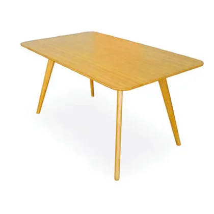 Professional manufacturer bamboo furnitre simple dining table