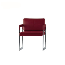 Moderner Metallrahmen Leder Lounge Sessel