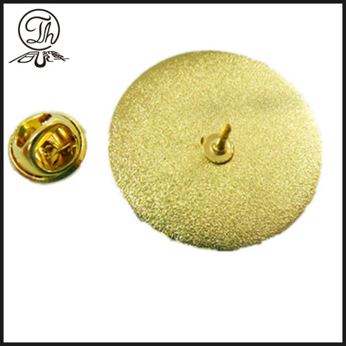 Round number pin badges metal