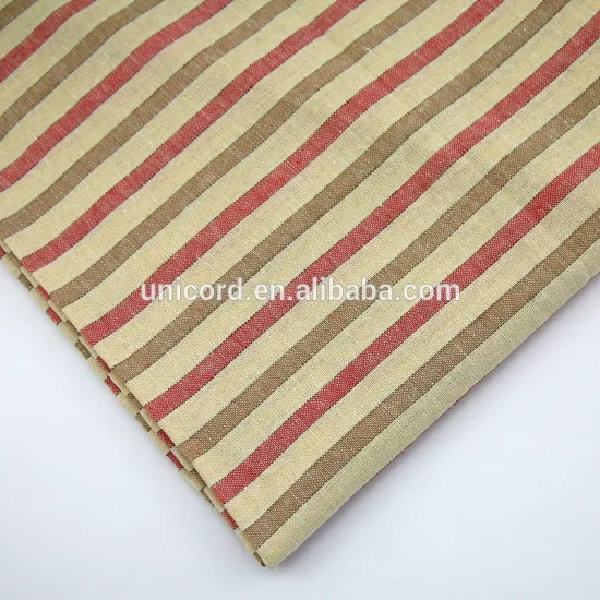 Yarn Dyed Linen Cotton Fabric w16-0101