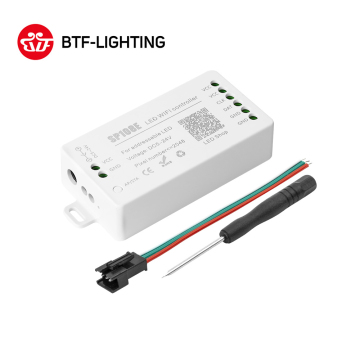 أعلى البيع DC5-24V SP108E WIFI LED وحدة التحكم في WS2812B WS2811 شريط LED