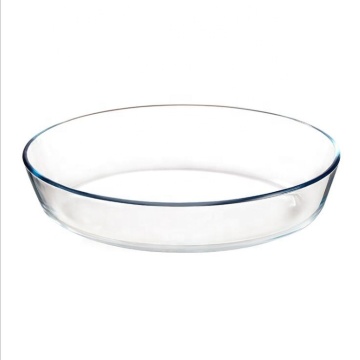 Glass Oval Backing Dish Microwave Safe glass tray