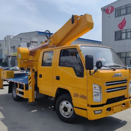Jiangling double row 23 meter lift truck