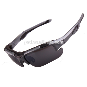 smoke lens matt black frame men sunglasses polarized sports sunglasses