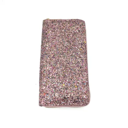 Rainbow Sequin European and American Fashion Ladies' Zipper Wallet & Clutch Bag