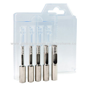 5-piece brazed diamond hole saw in plastic box
