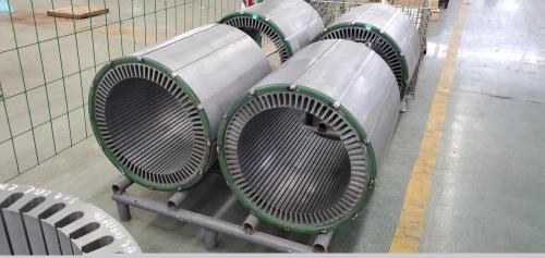 Stator core for motors from frame100-355