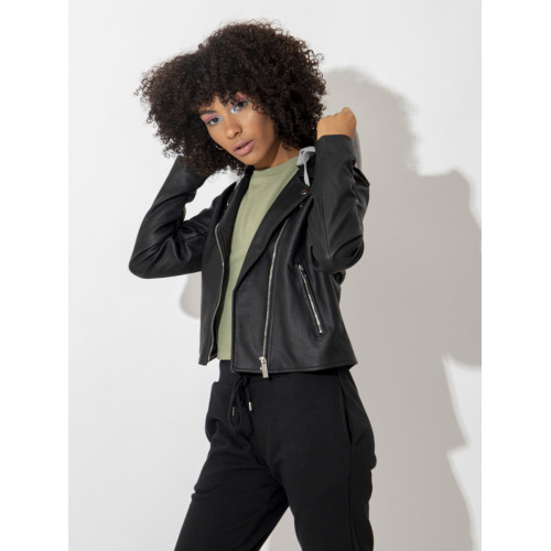 Winter keep warm comfortable long sleeve fashion quilt motor women pu jacket