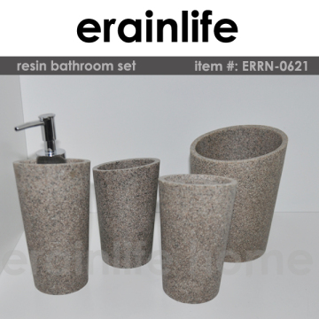 4 pcs hotel polyresin bathroom accessories set/bathroom set