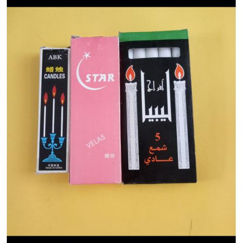 Chinese house use stick white color candle